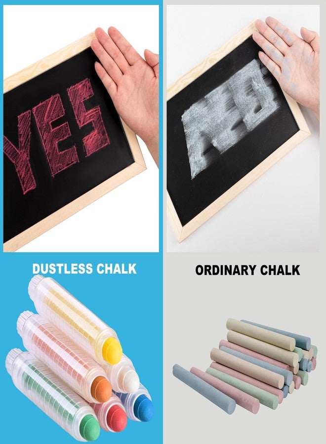 ZHBDMGK Sidewalk Chalk for Toddlers, 6 ColorscChalk with Plastics Holder for Blackboard Drawing Writing Toys Gift Party Favors - Image 4